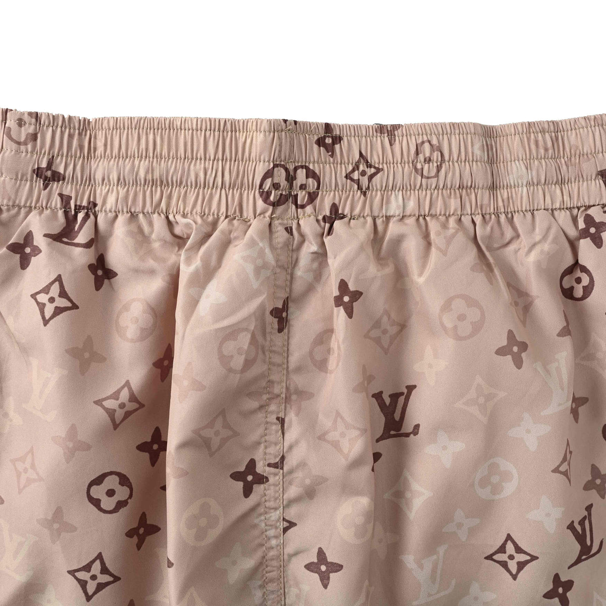 Louis Vuitton Khaki Monogram Drawstring Shorts | Designer Vacation Style