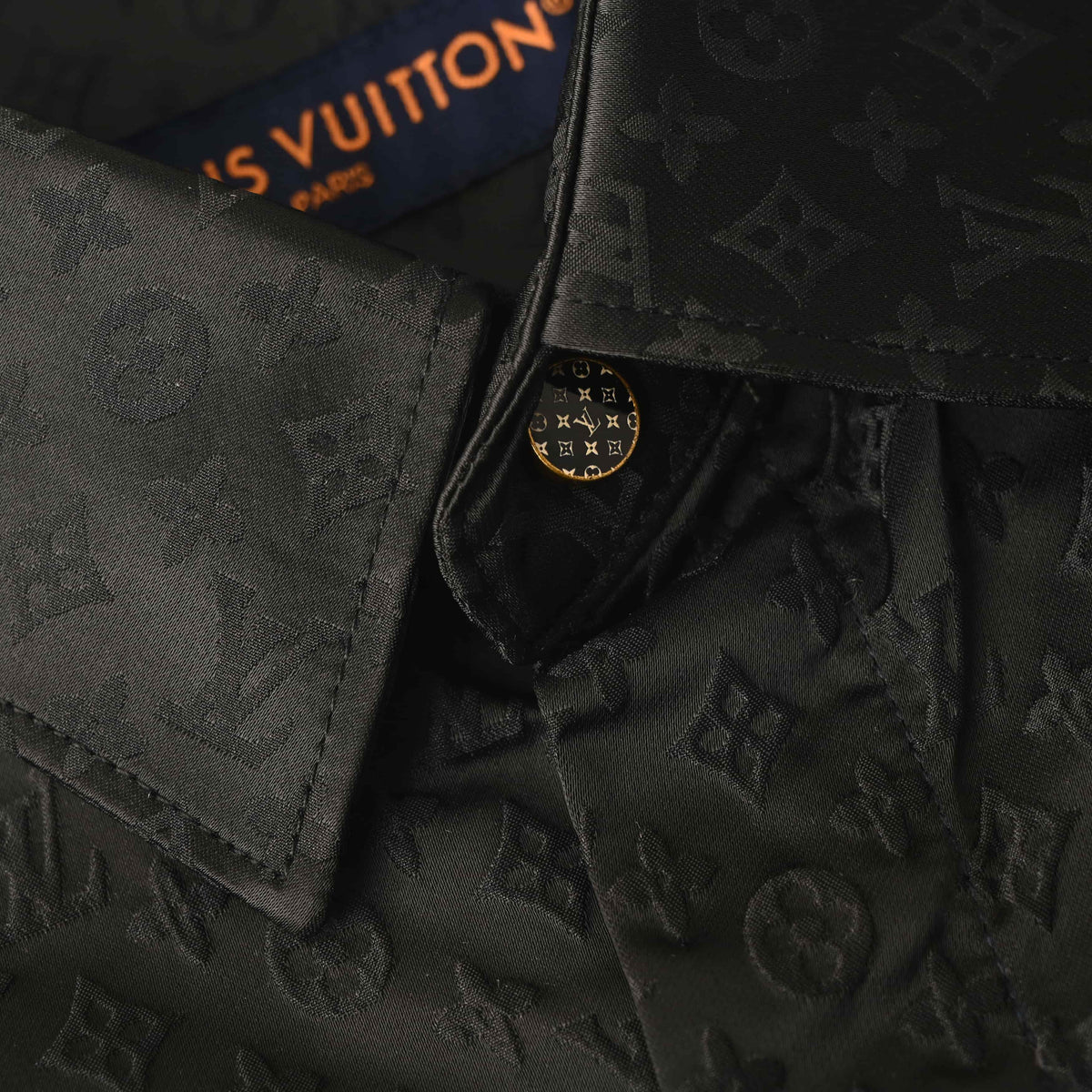 Louis Vuitton Subtle Jacquard Long-Sleeve Mulberry Silk Shirt | Designer Luxury Evening & Smart Casualwear