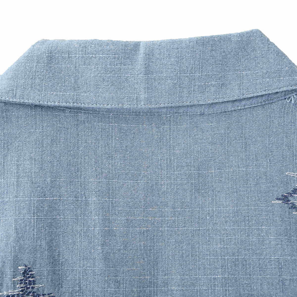Louis Vuitton Embroidered Chambray Shirt | Designer Short-Sleeve Casual