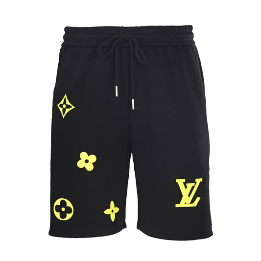 Louis Vuitton Neon Green Monogram Logo Shorts | Statement Streetwear