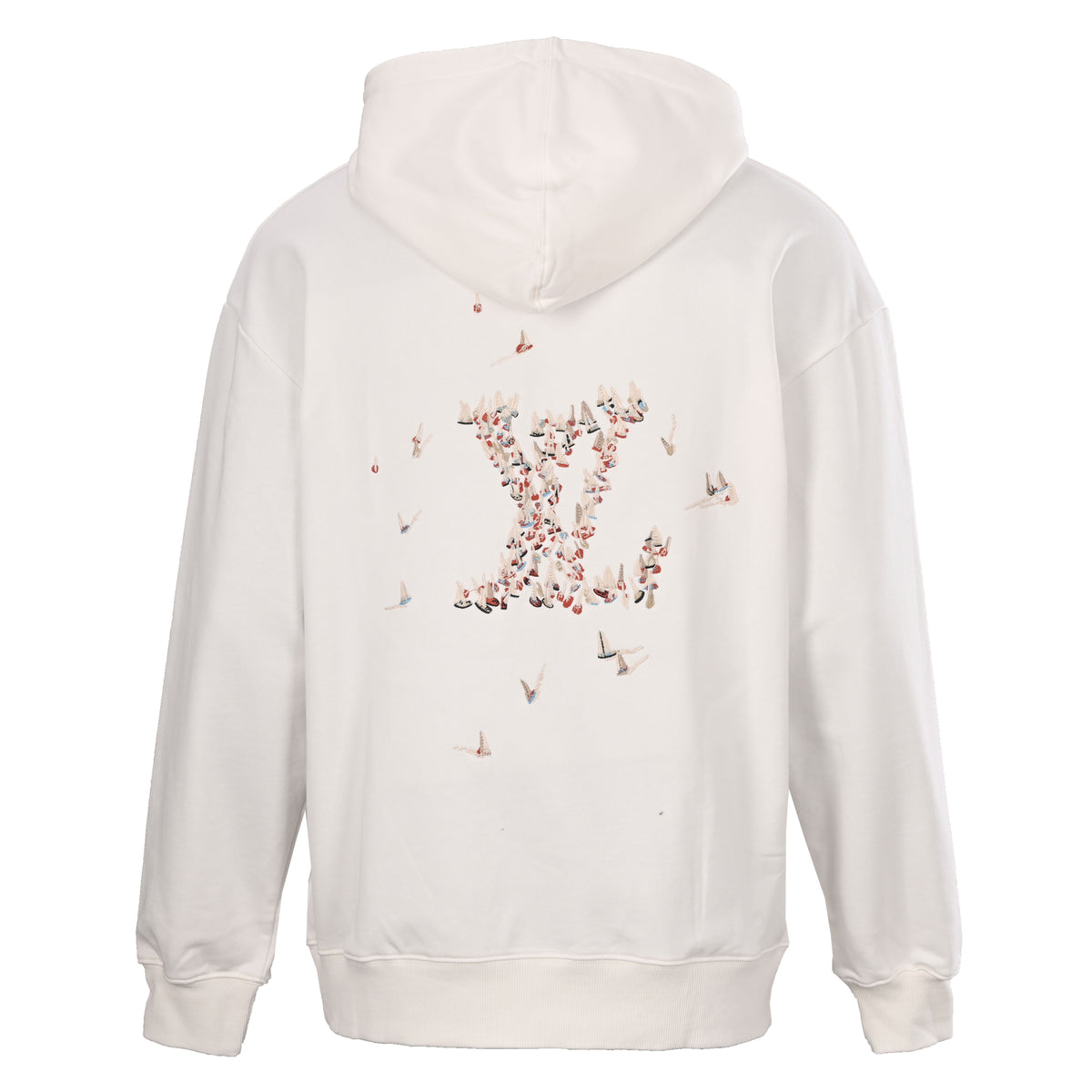 Louis Vuitton Sailboat Embroidered Hoodie | Luxury Designer Nautical Hooded Sweatshirt & Casual Streetwear Style