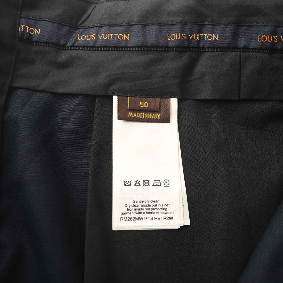 Louis Vuitton Silk Cotton Crepe Pants with Leather Accents | Smart Casual