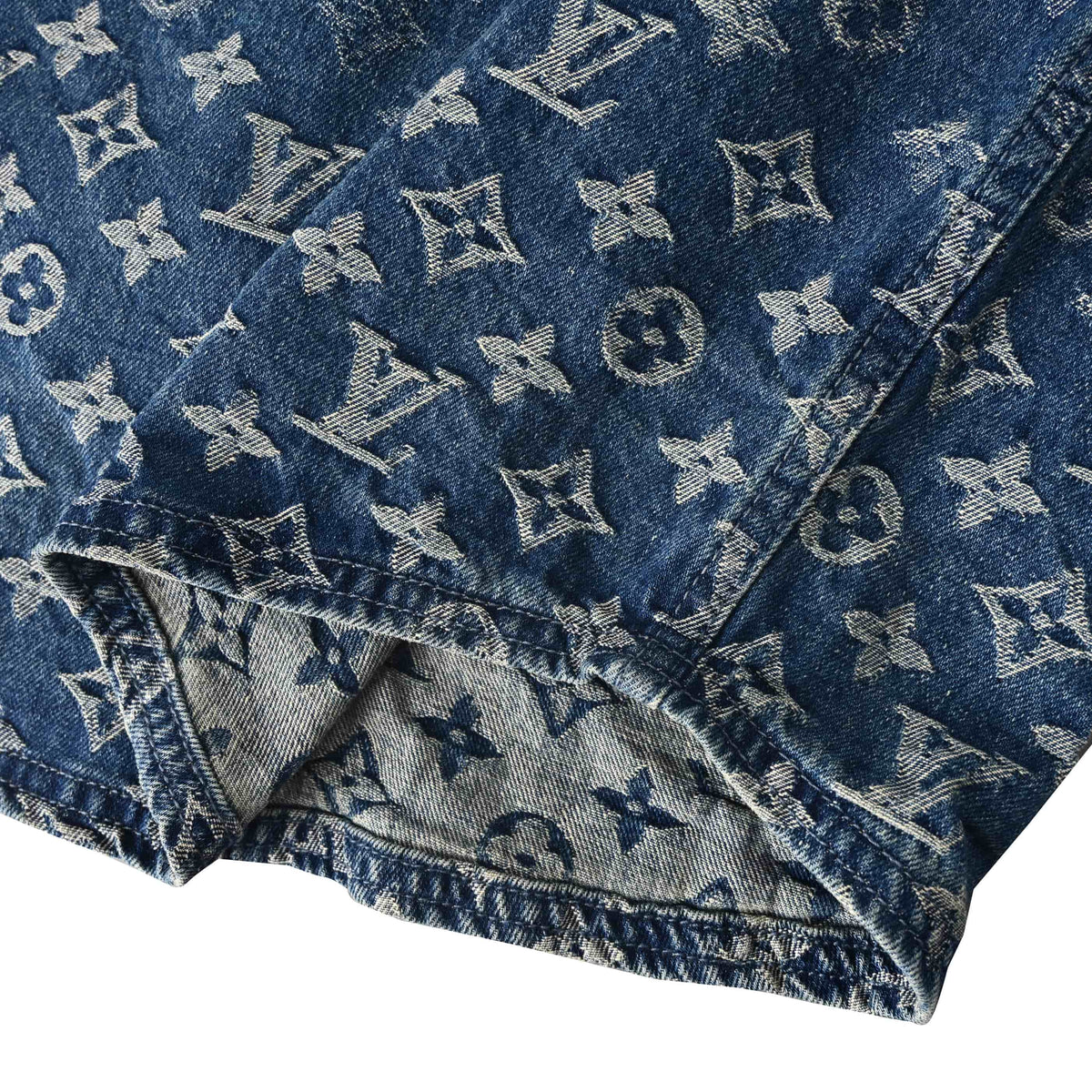Louis Vuitton Check Gradient Jacquard Denim Shirt | Luxury Casual Designer