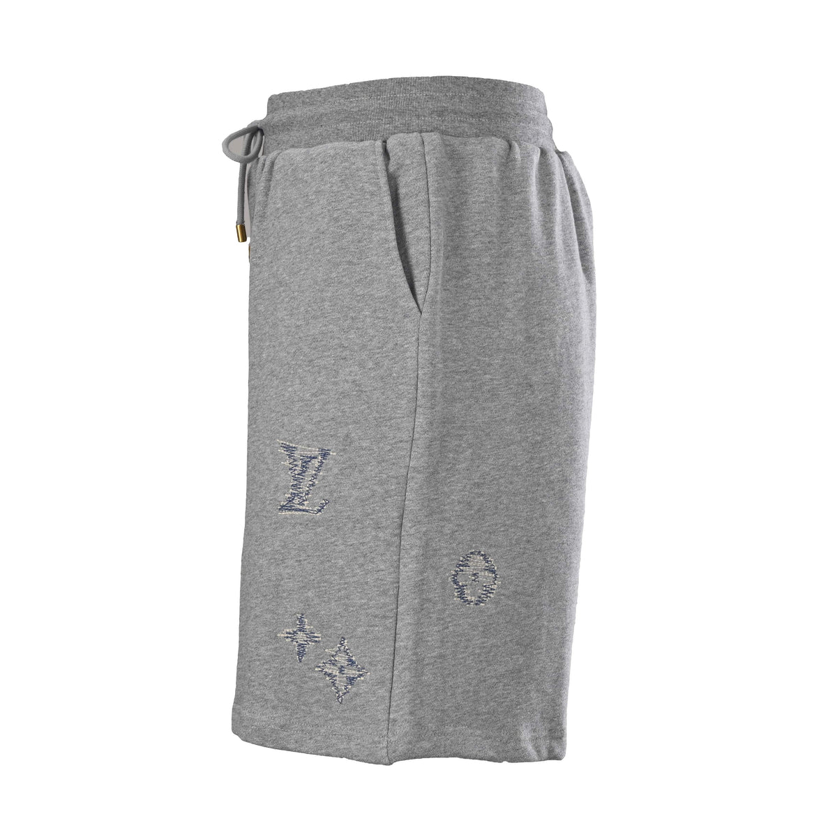 Louis Vuitton Monogram Sketch Embroidered Drawstring Shorts | Luxury Casual