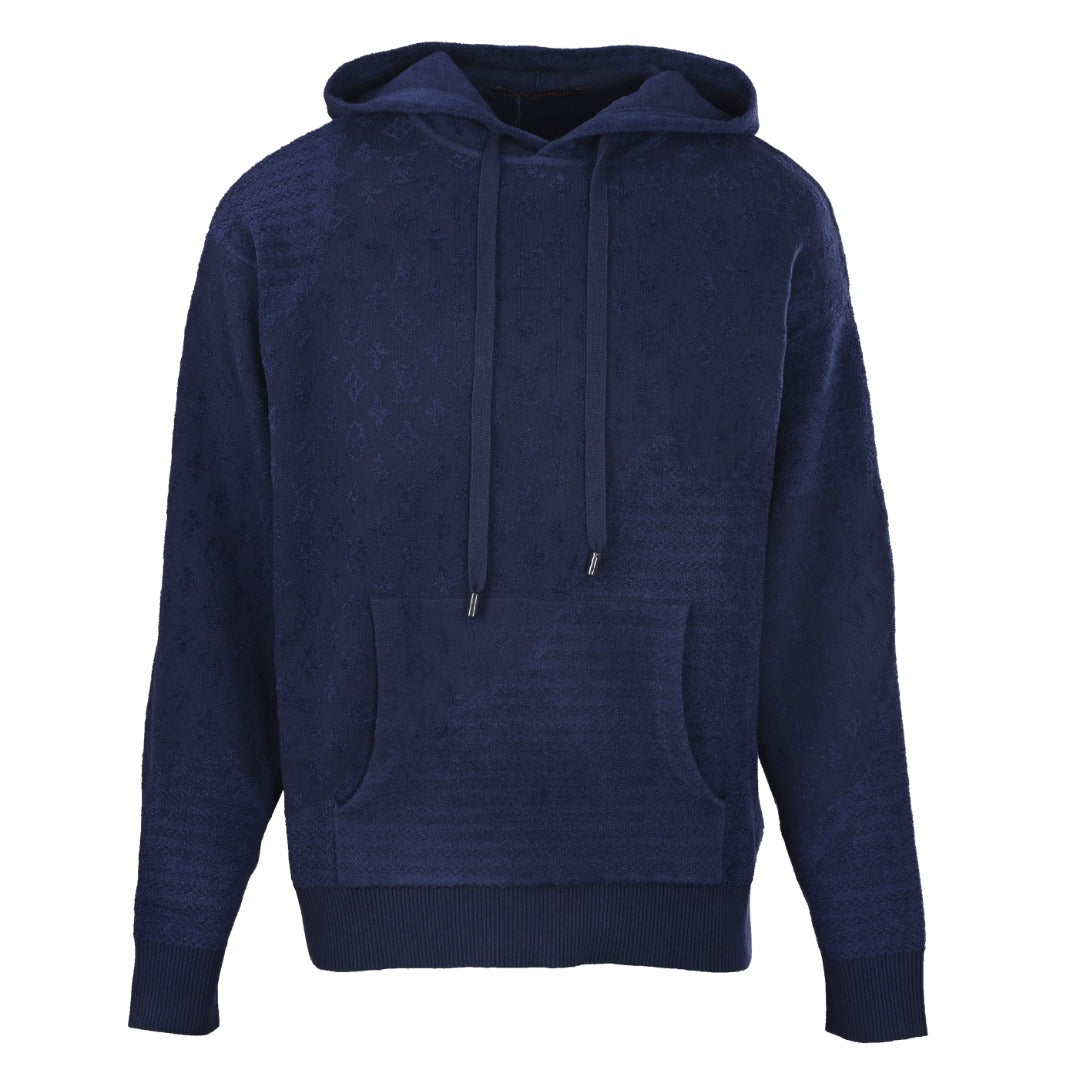 Louis Vuitton Jacquard Panel Knit Hoodie | Luxury Streetwear Layer