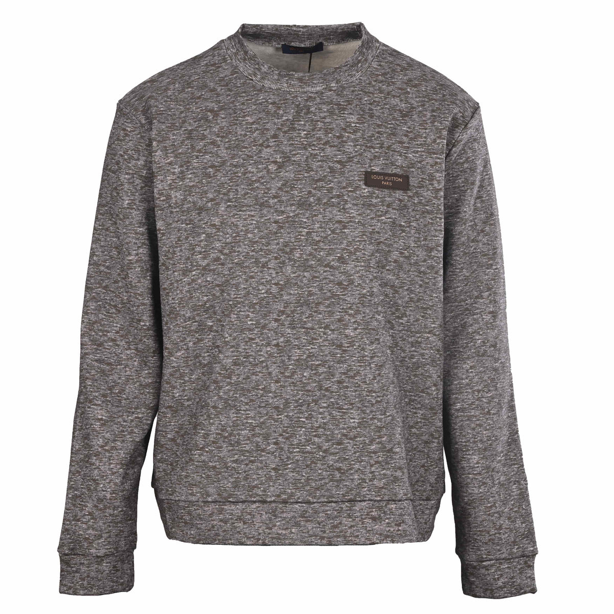 Louis Vuitton Grey All-Over Reflective Print Crewneck Sweatshirt | Designer Urban Streetwear Pullover