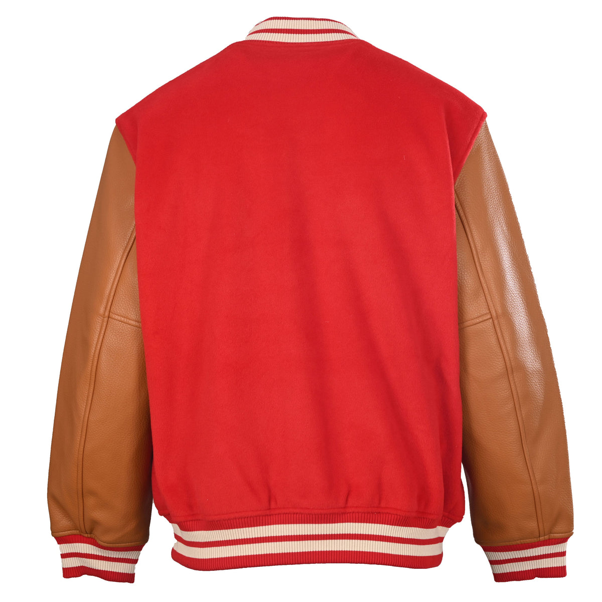 Louis Vuitton Monogram-Lined Varsity Jacket with Hem Patch | Designer Baseball Streetwear Outerwear
