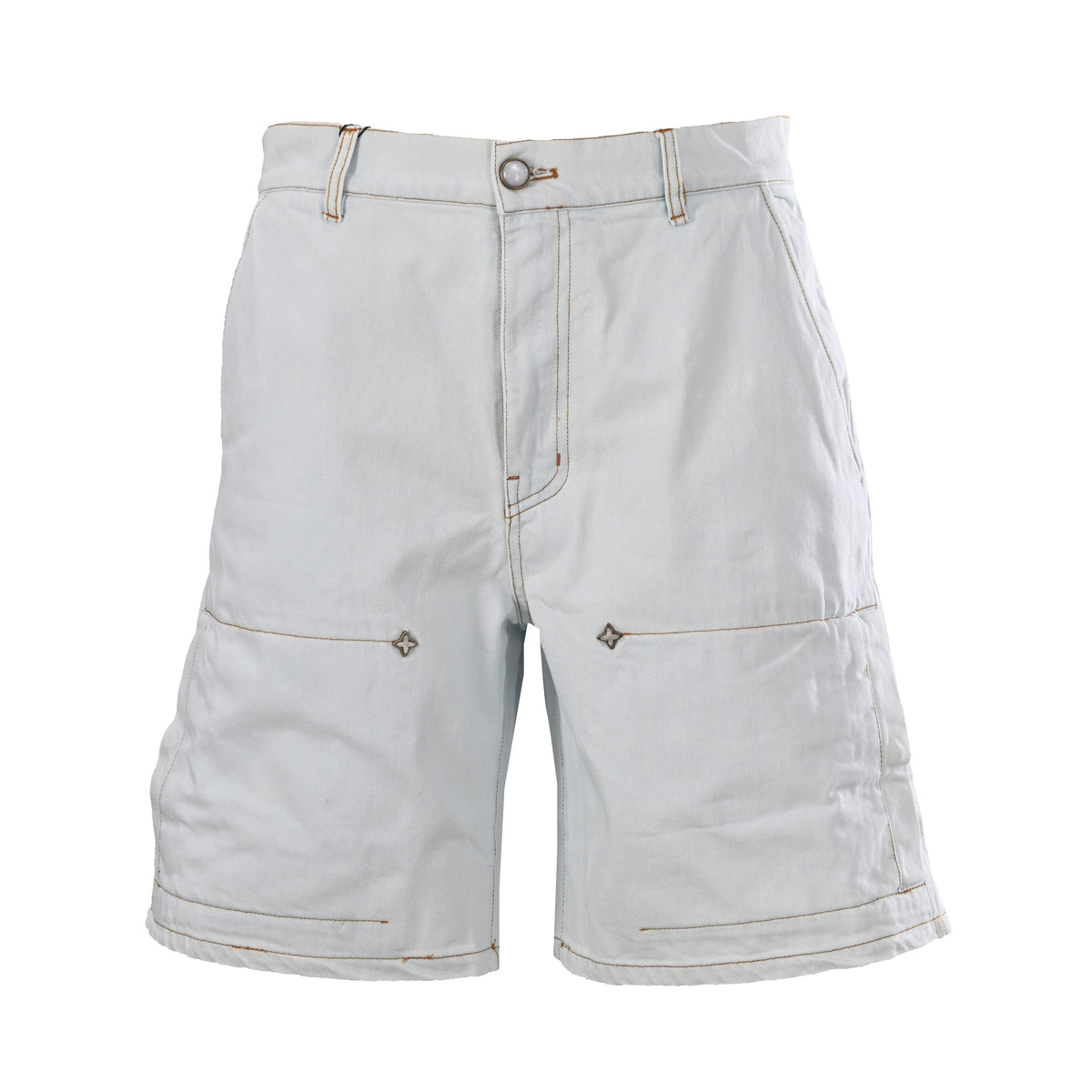 Louis Vuitton Blooming Floral Embroidered Denim Shorts | Luxury Summer Style
