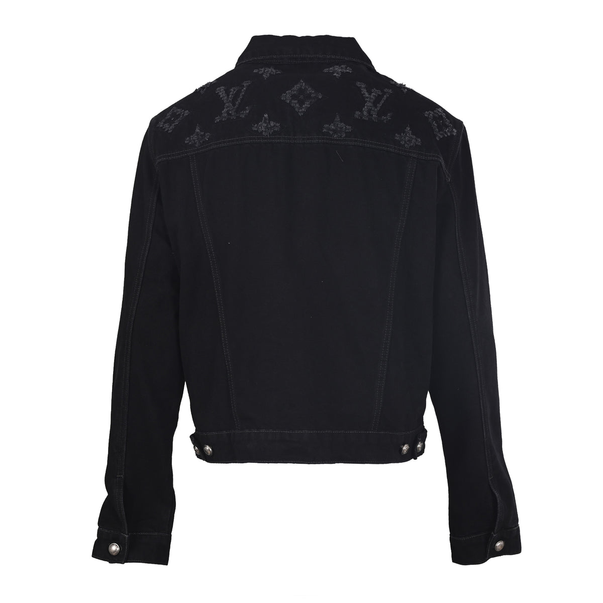 Louis Vuitton Washed Distressed Denim Jacket | Luxury Streetwear Outerwear