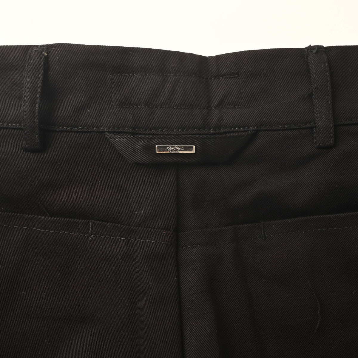 Louis Vuitton Black Flocked Monogram Jeans - Patchwork Distressed Denim Pants with Engraved Stud Streetwear Accents