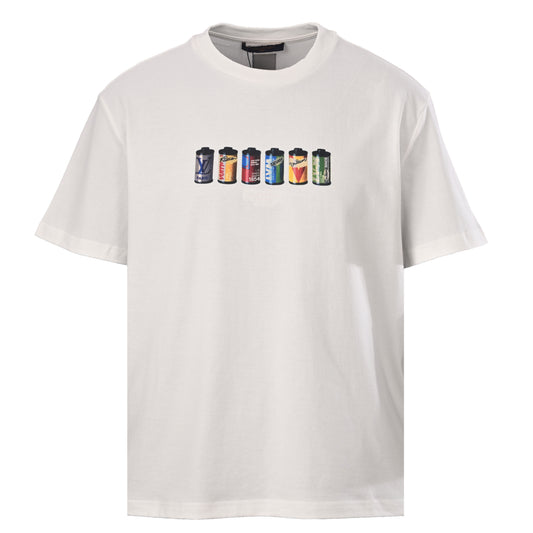 Louis Vuitton Film Canister Graphic T-Shirt | Short Sleeve Designer Tee for Casual Streetwear