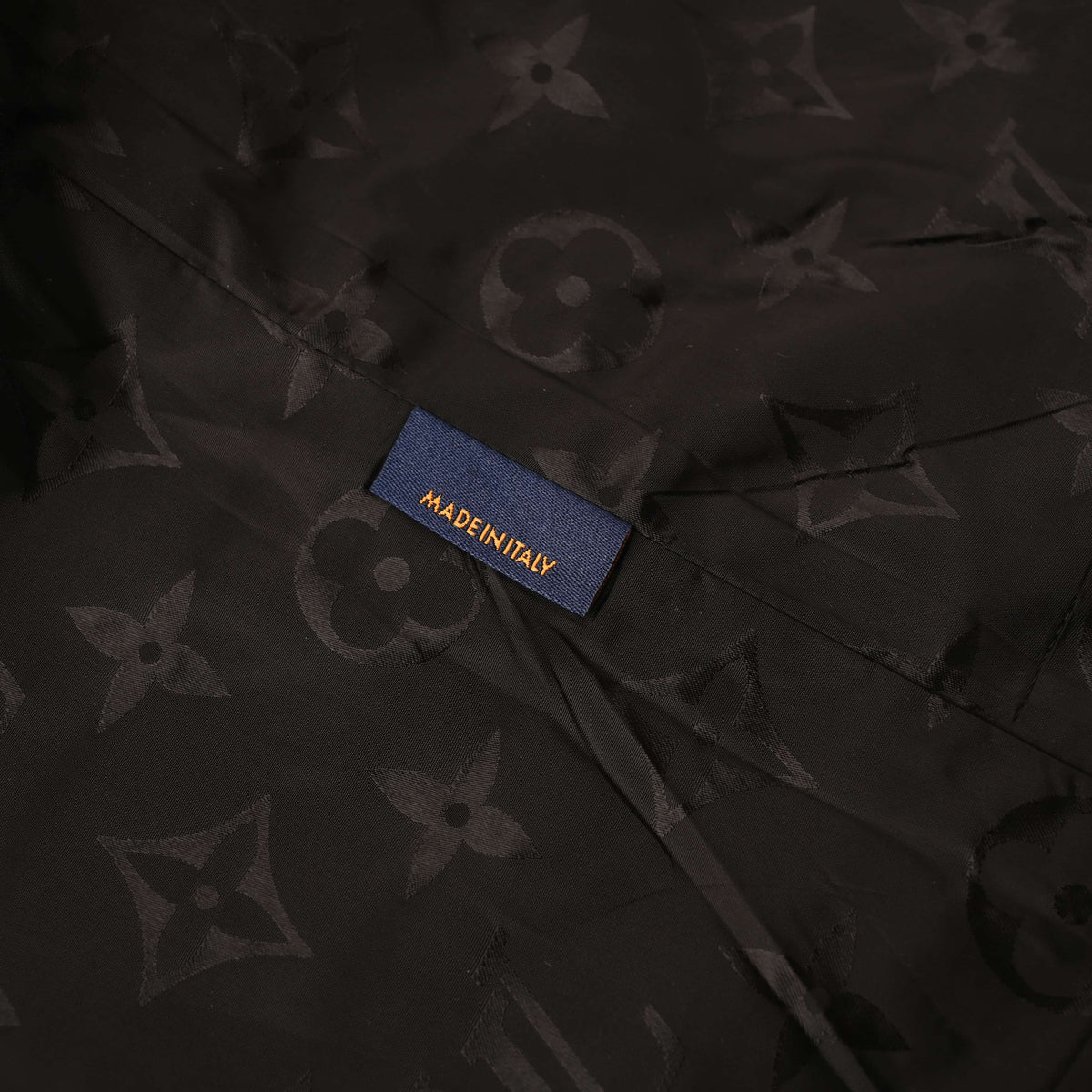 Louis Vuitton Metal Logo Workwear Jacket with Leather Sleeve Panels | Luxury Designer Utility-Inspired Streetwear