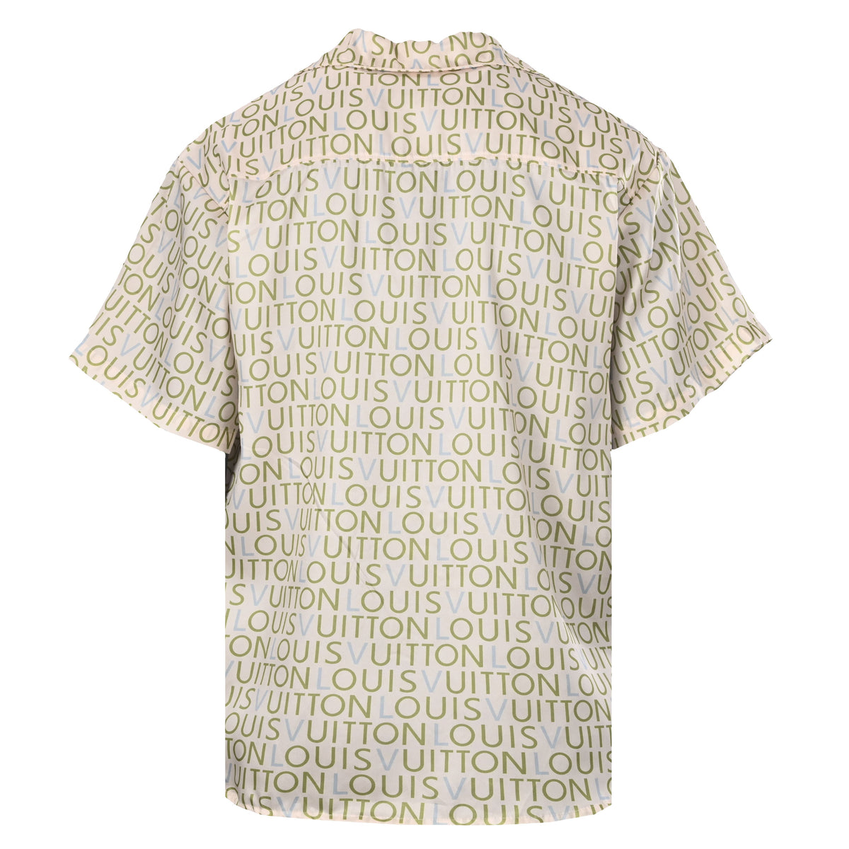 Louis Vuitton All-Over Letter Print Short-Sleeve Shirt | Resort Style