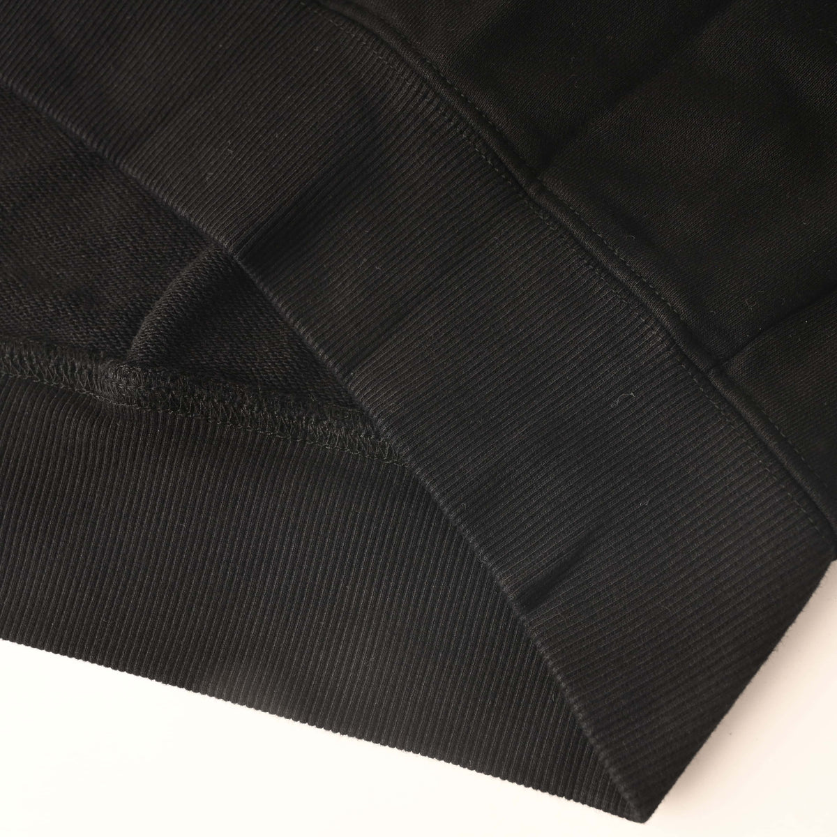 Louis Vuitton Black Tonal Monogram Pullover Hoodie with Wave Chest Panel, Embroidered Logo Detailing and Ribbed Trim for Minimalist Streetwear