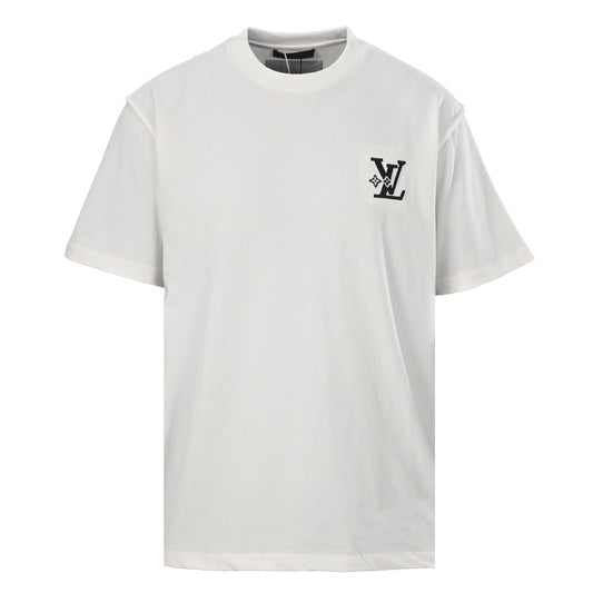Louis Vuitton Small Starburst Logo Embroidery Tee | Designer Casualwear