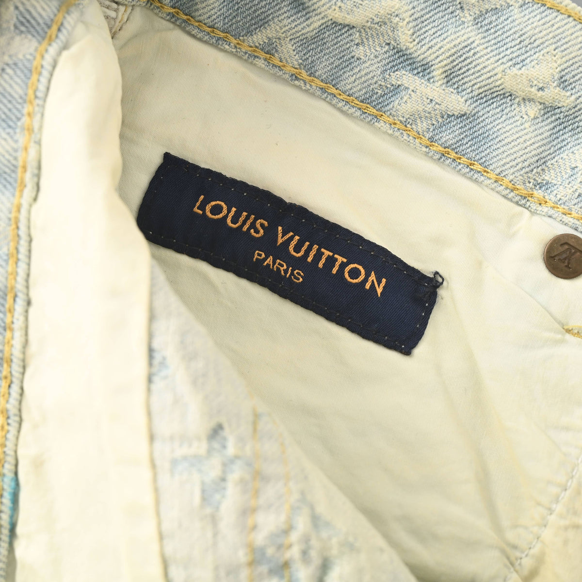 Louis Vuitton Candy Embroidered Jeans - Playful Graphic Denim Pants for Designer Casual Streetwear