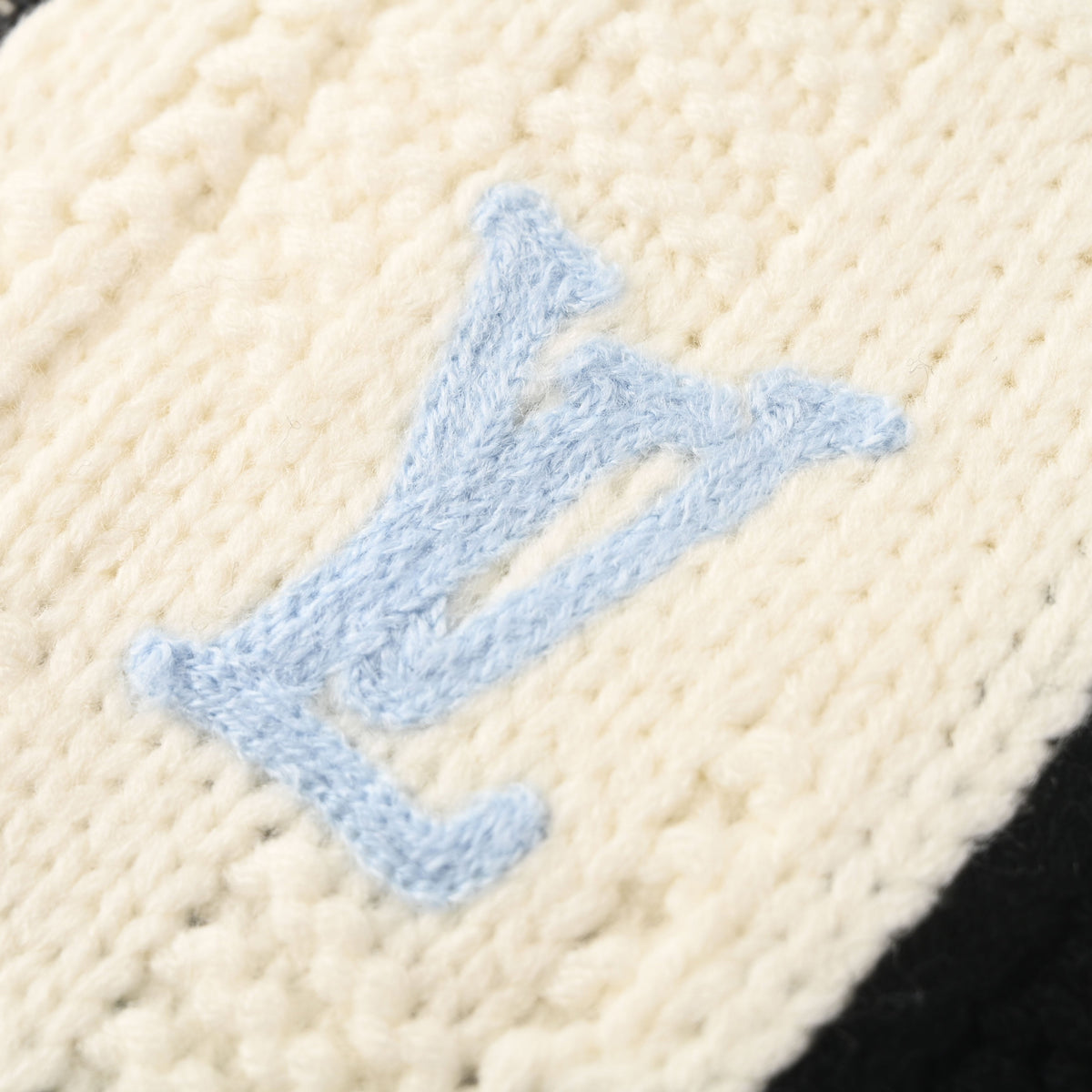 Louis Vuitton Colorblock Knit Sweater Jacket with Embroidered Logo | Designer Knitwear & Modern Streetwear Layering