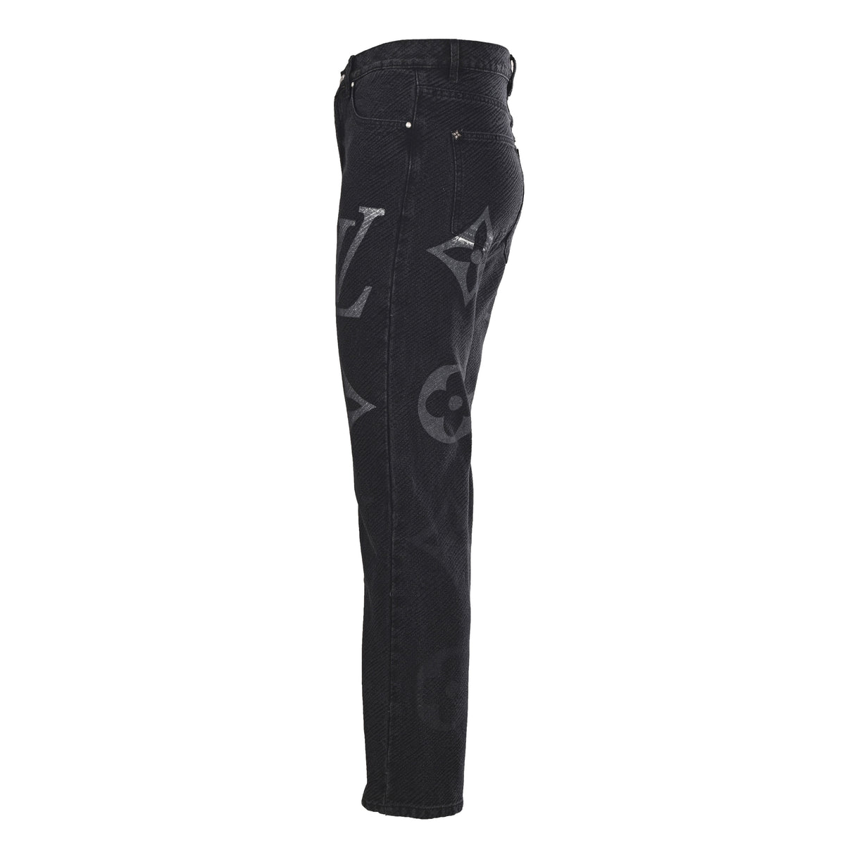 Louis Vuitton Monogram Print Twill Jeans | Luxury Designer Denim Streetwear