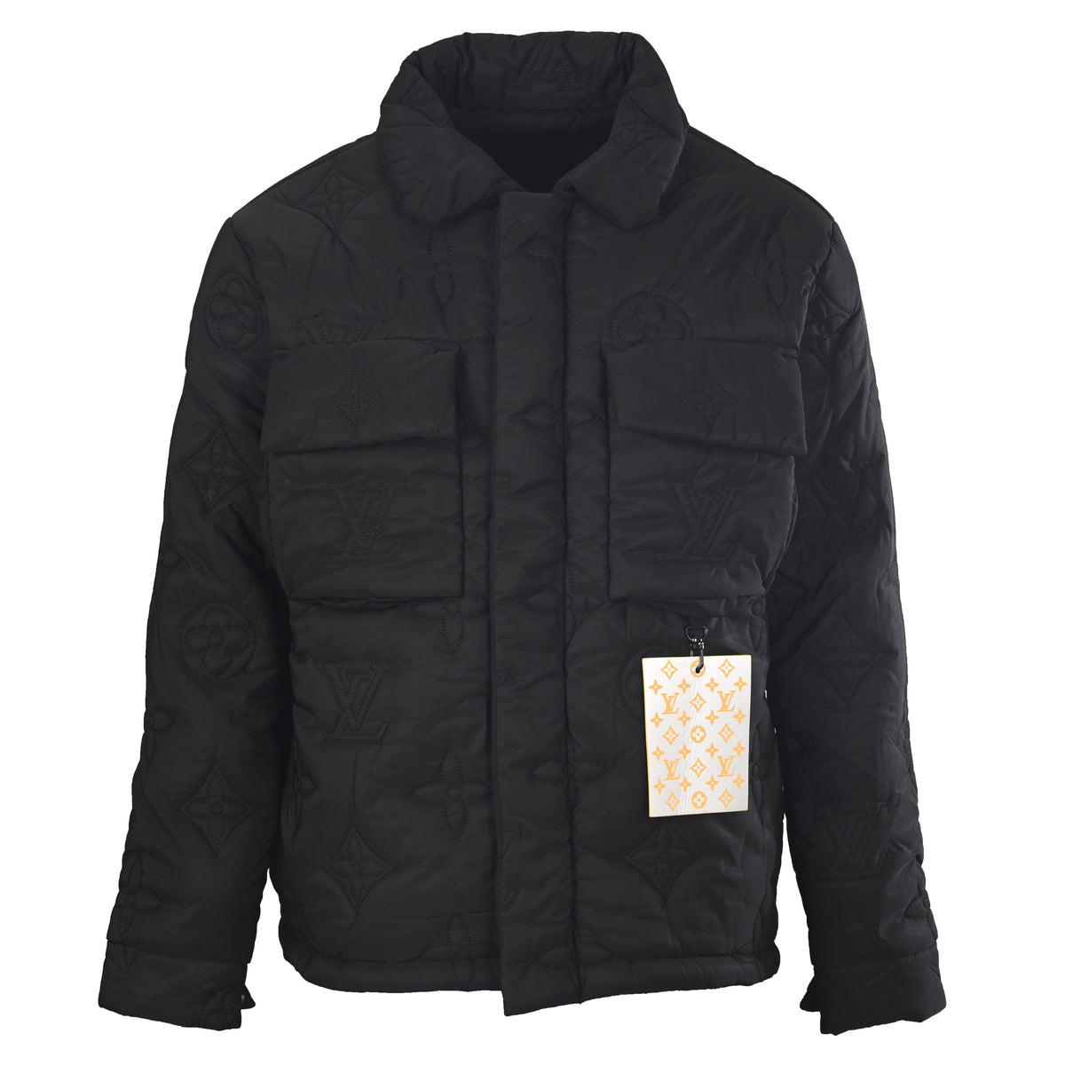 Louis Vuitton Monogram Lightweight Padded Jacket | Cinched-Waist Designer Outerwear for Casual Streetwear Layering