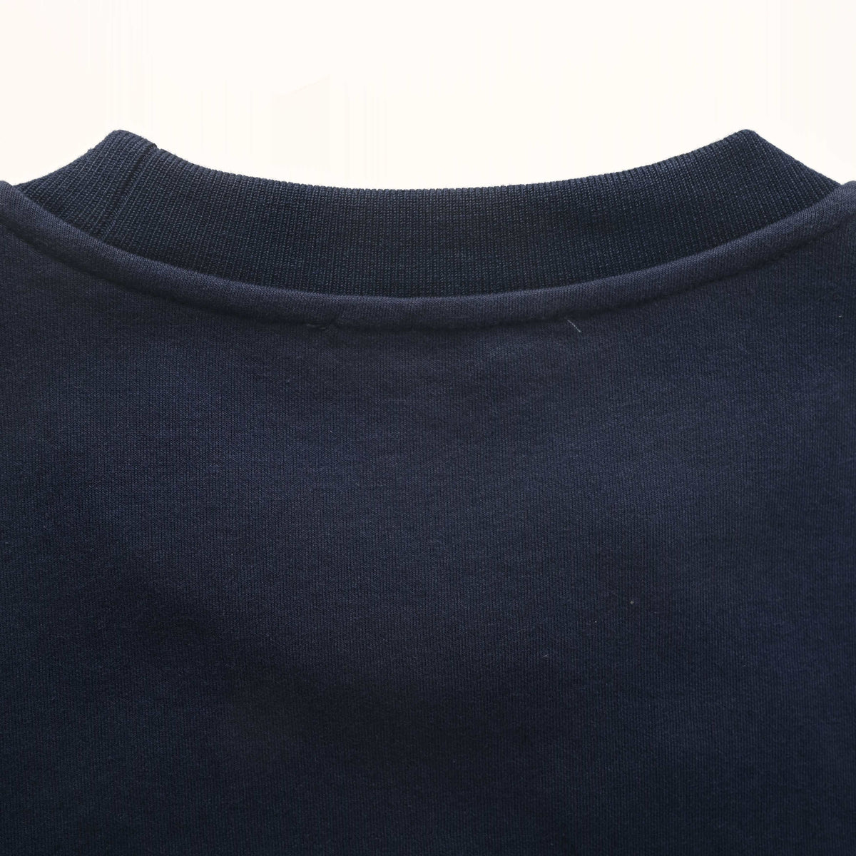 Louis Vuitton Leather Logo Patch Crewneck Sweatshirt | Designer Casual Pullover for Understated Streetwear