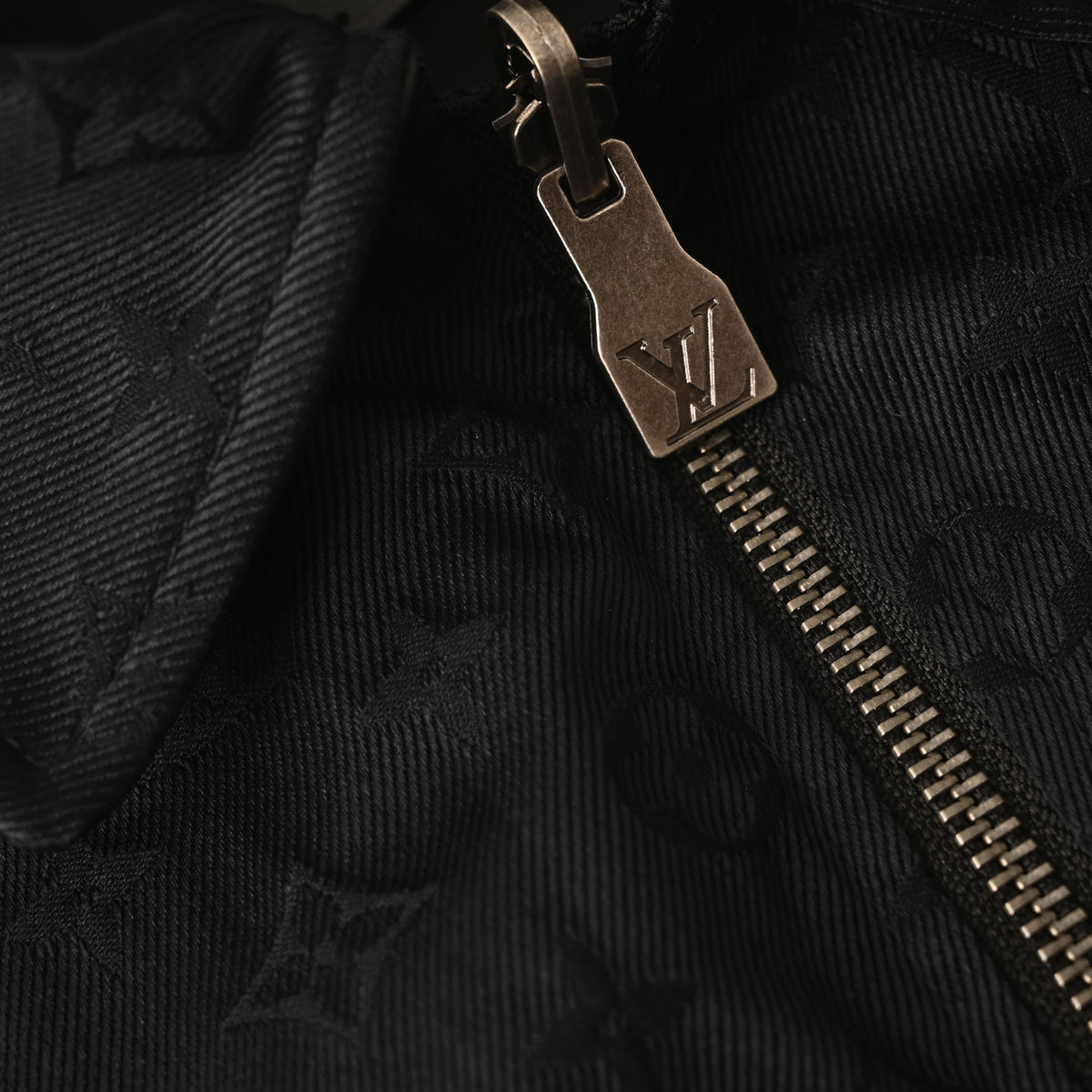 Louis Vuitton Leather-Collar Checkerboard Jacket | Reversible Cinched-Waist Designer Luxury Casual Outerwear