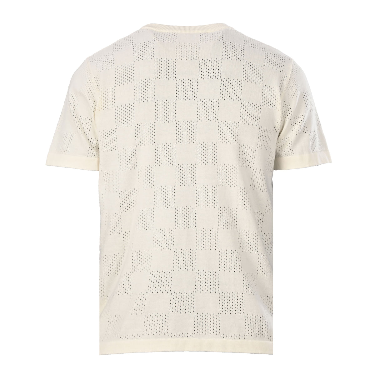 Louis Vuitton Checkerboard Mesh Knit T-Shirt | Designer Summer Knitwear