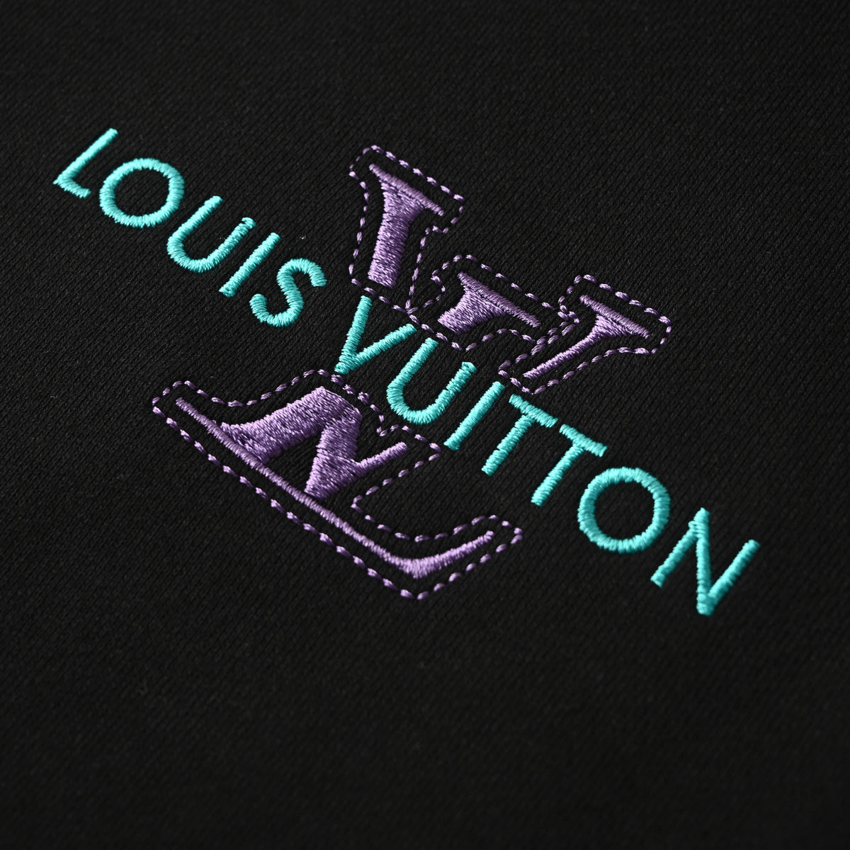 Louis Vuitton Monogram Letter Embroidered Crewneck Sweatshirt | Designer Casual Pullover for Modern Streetwear