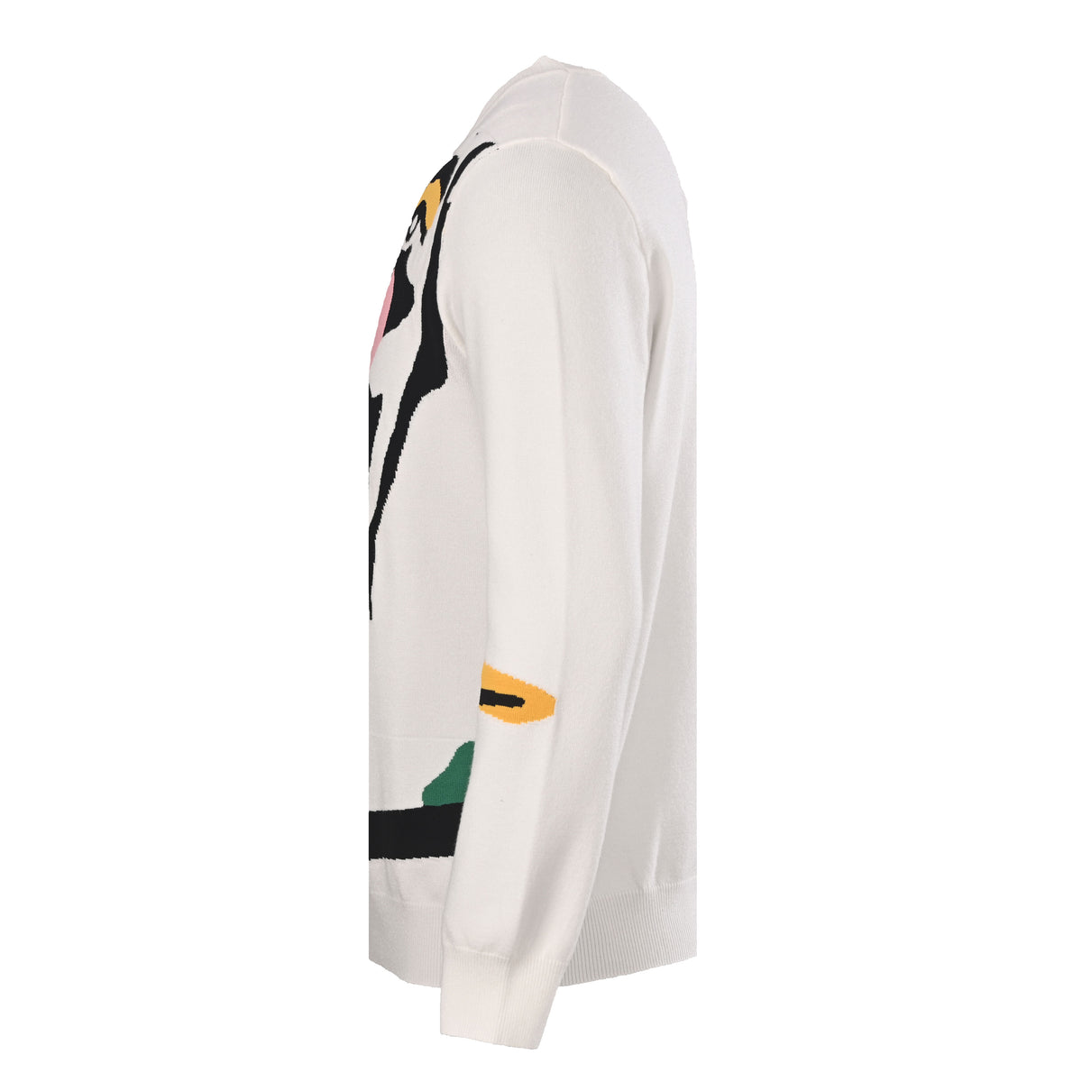 Louis Vuitton Portrait Intarsia Crewneck Sweater - Heavyweight Wool-Cotton Blend Unisex Graphic Knit Pullover
