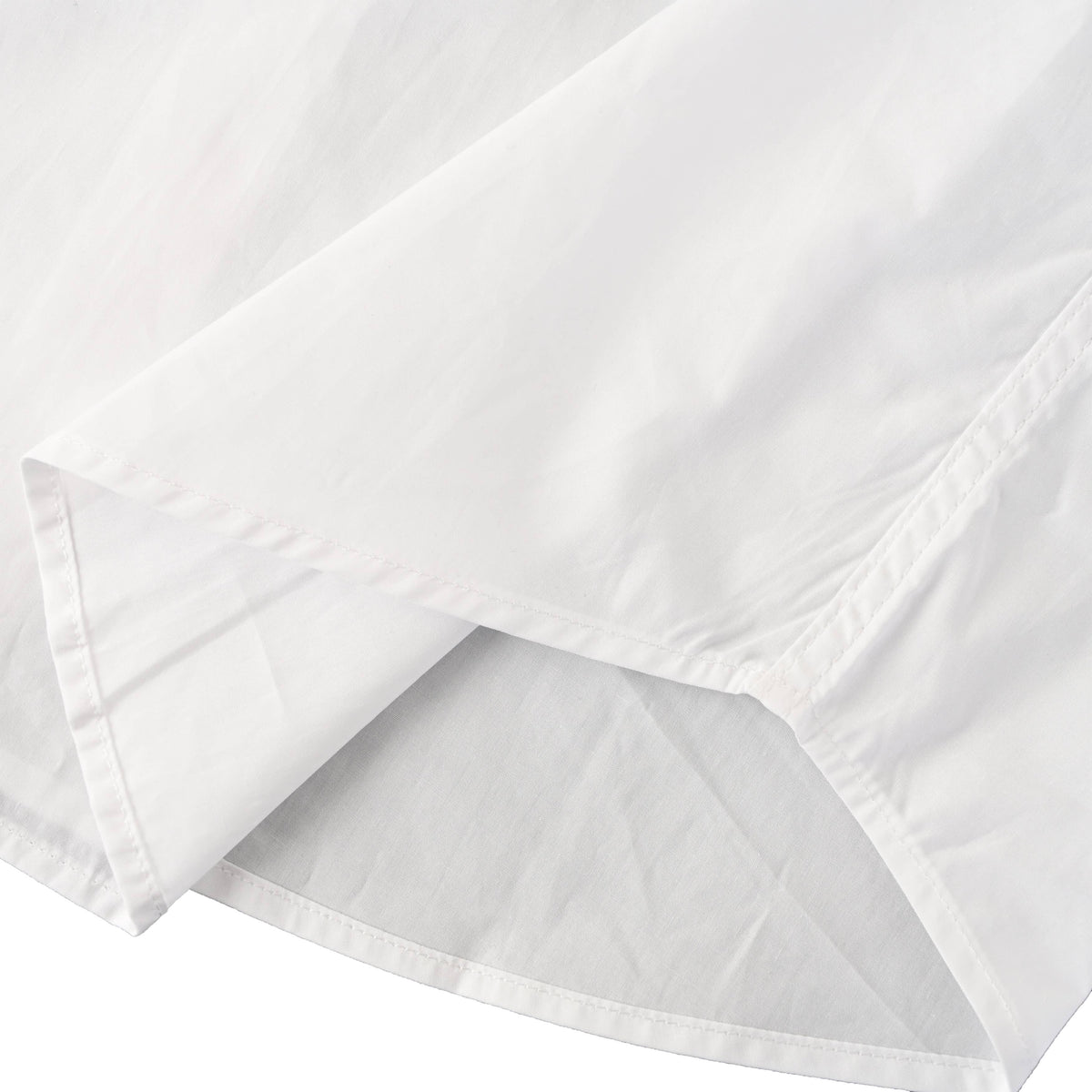 Louis Vuitton White Lovers Logo Shirt in Smooth Rayon Poplin, Unisex Long-Sleeve Button-Up with Concealed Placket and Point Collar