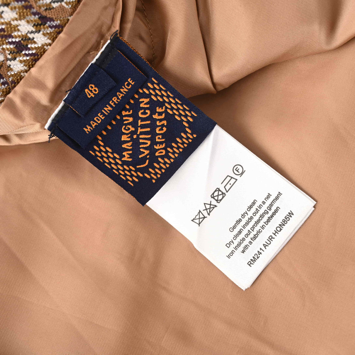 Louis Vuitton Houndstooth Monogram Jacket | Designer Patterned Outerwear for Smart Casual and Modern Streetwear