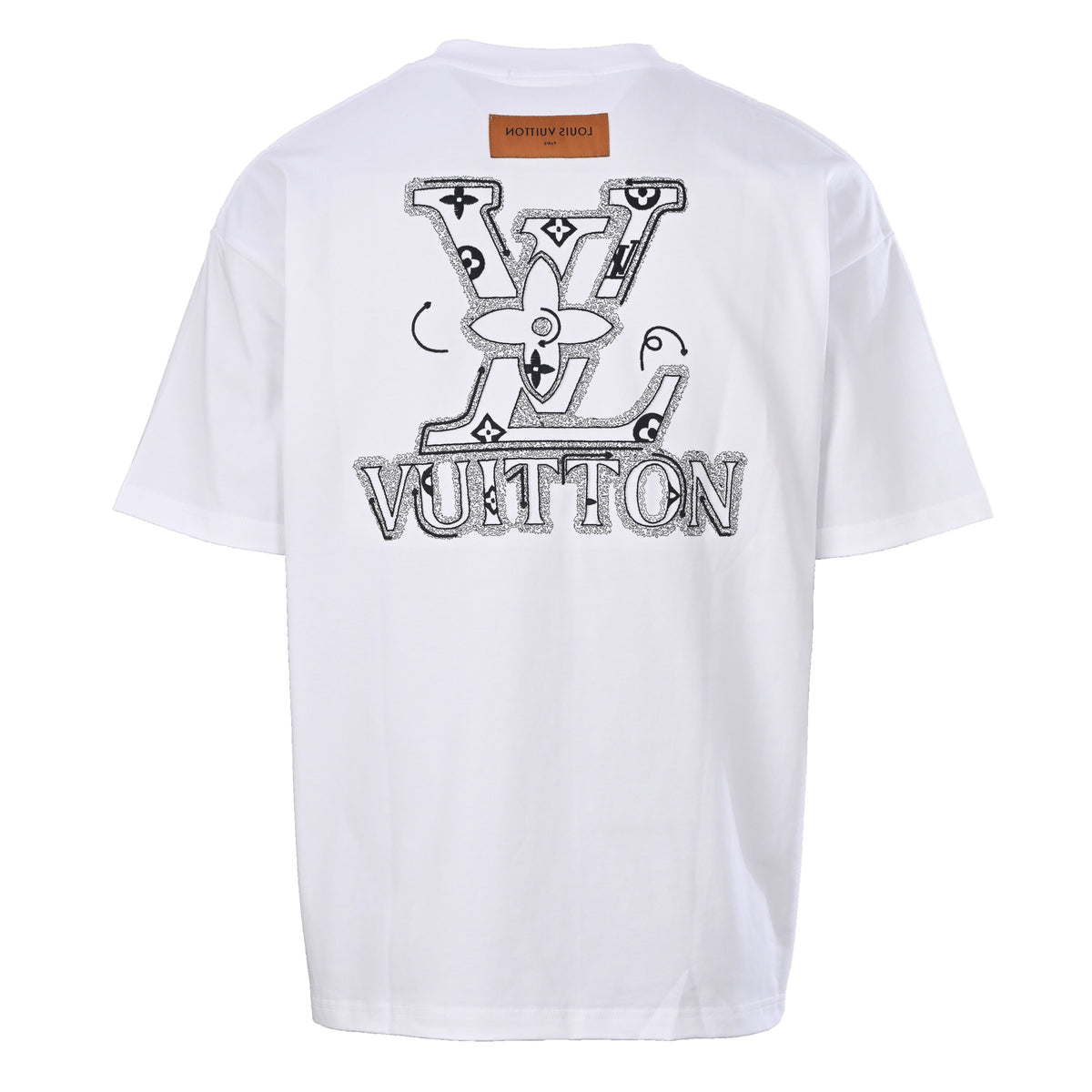 Louis Vuitton Front & Back Logo Embroidered T-Shirt | Designer Streetwear