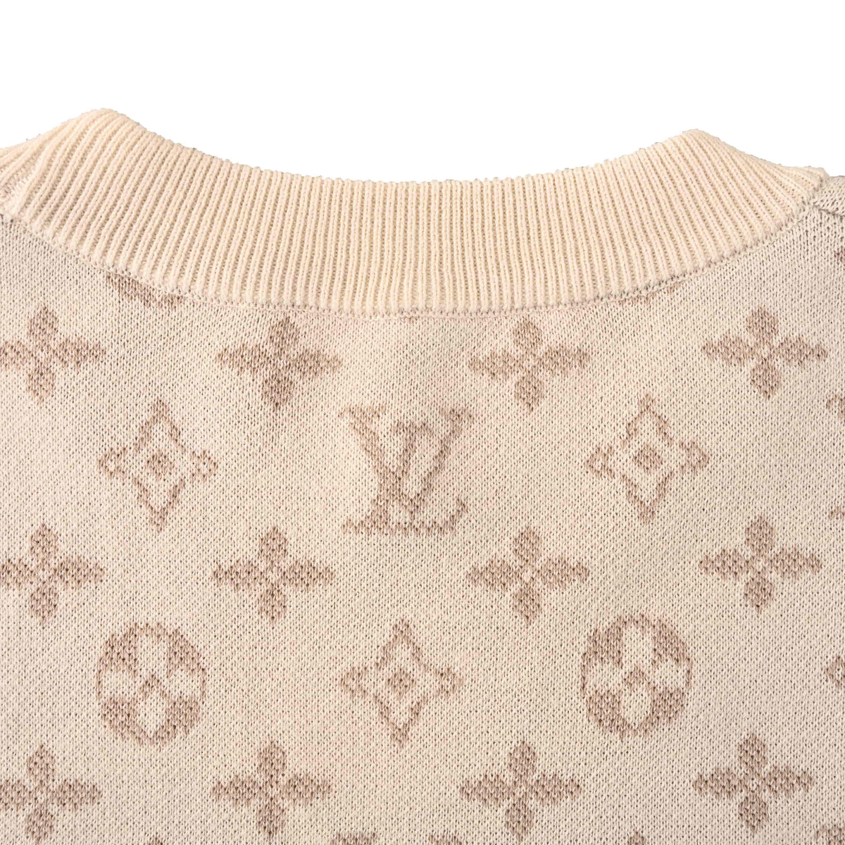 Louis Vuitton Khaki Gradient Monogram Sweater | Luxury Designer Knitwear