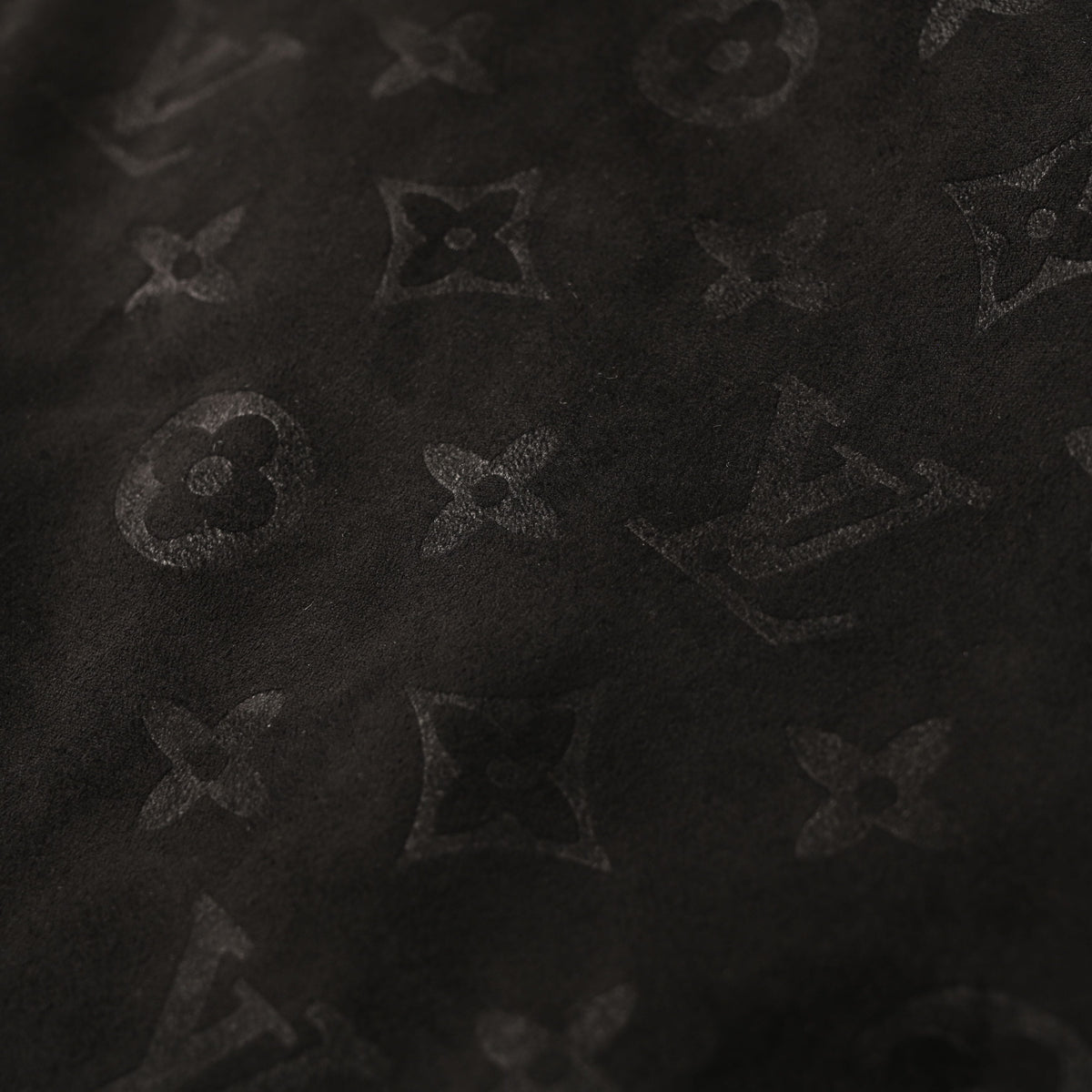 Louis Vuitton Airplane Embossed Suede Leather Jacket | Stand Collar Designer Outerwear with Aviation-Inspired Streetwear Style
