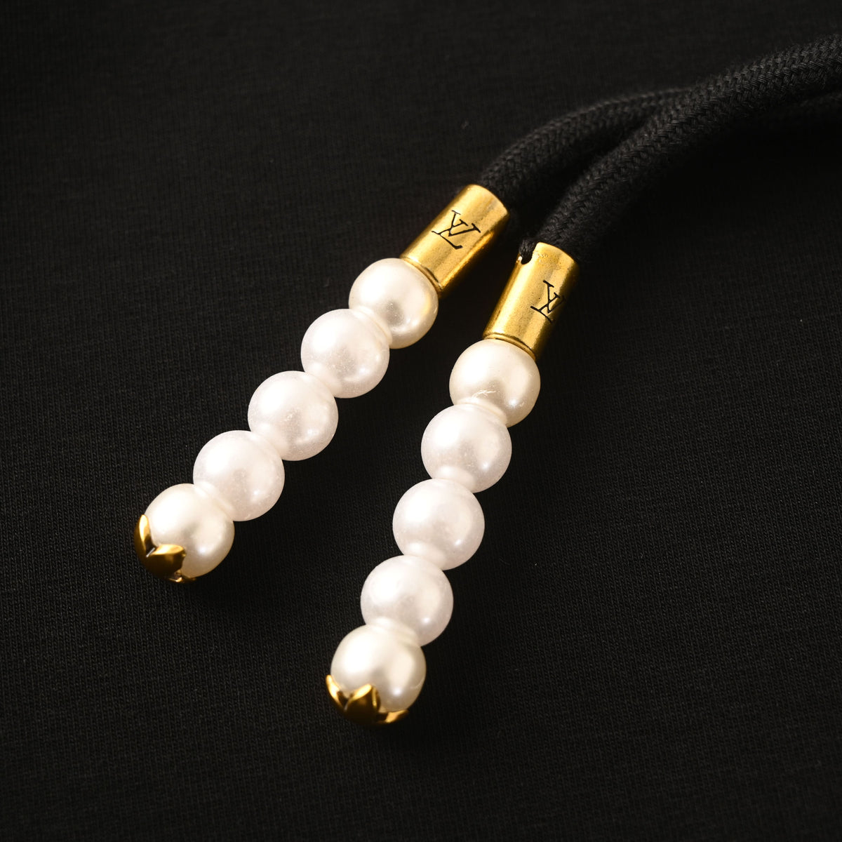 Louis Vuitton Beaded Pendant Embroidered Hoodie | Designer Casual Style