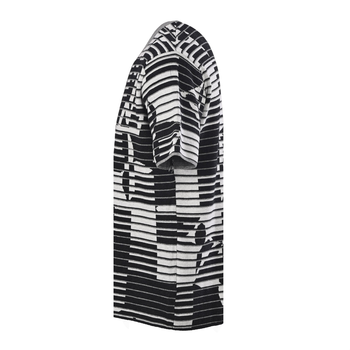 Louis Vuitton Optical Monogram Stripe Knit Tee | Designer Statement Knitwear