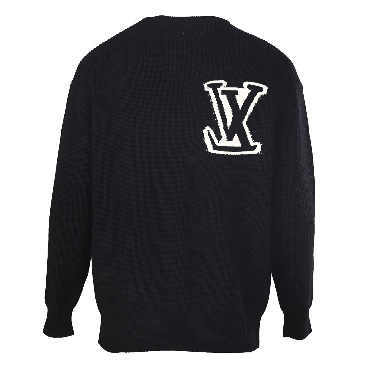 Louis Vuitton Classic Logo Sweater with Crewneck | Designer Knit Pullover for Luxury Casual & City Layering