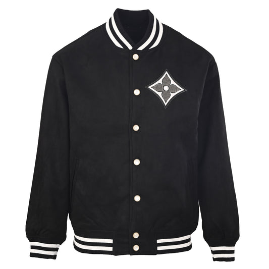 Louis Vuitton Four-Leaf Clover Bomber Jacket | Designer Aviator Outerwear for Modern Streetwear