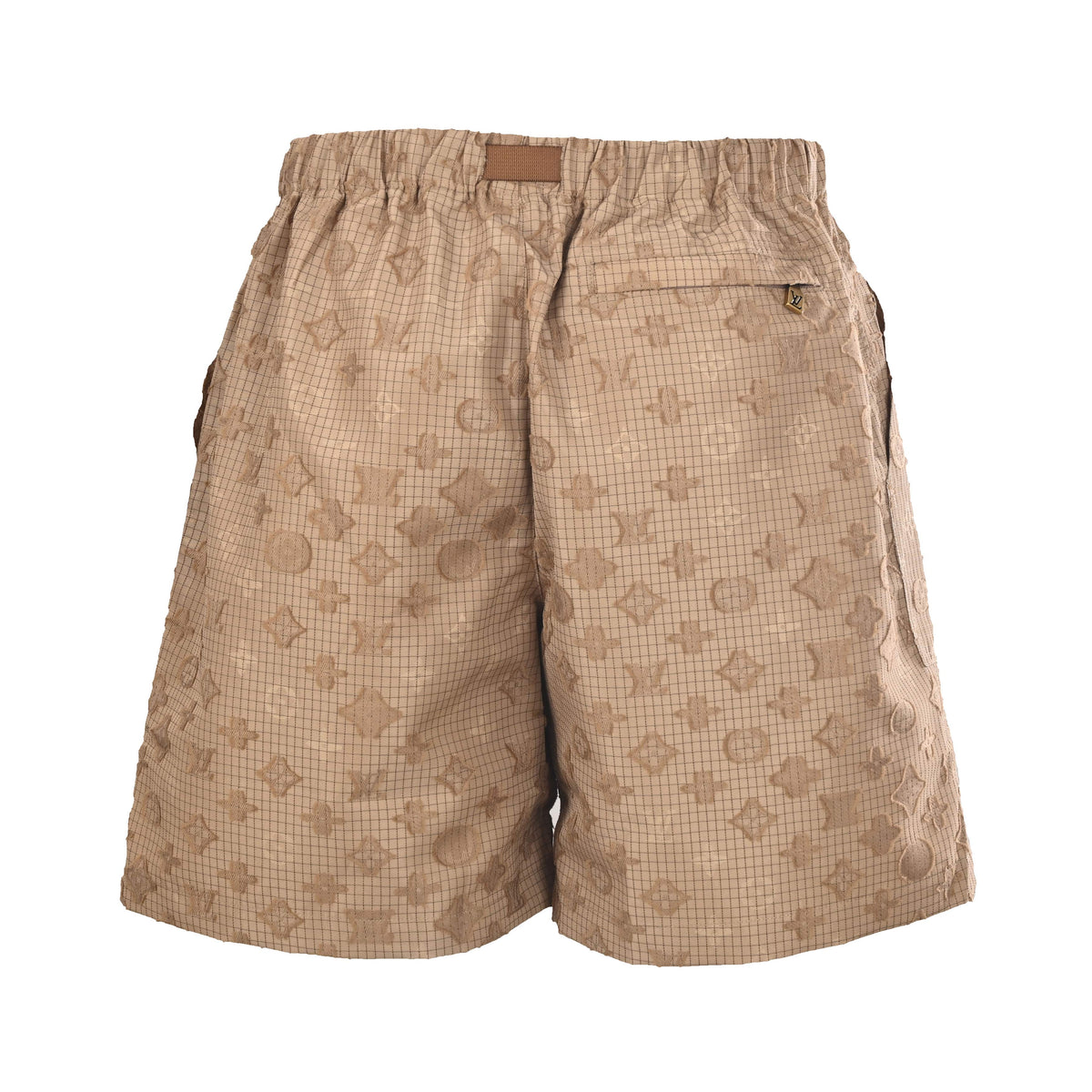 Louis Vuitton All-Over Monogram Jacquard Ripstop Shorts | Luxury Designer Summer Casual & Streetwear Style