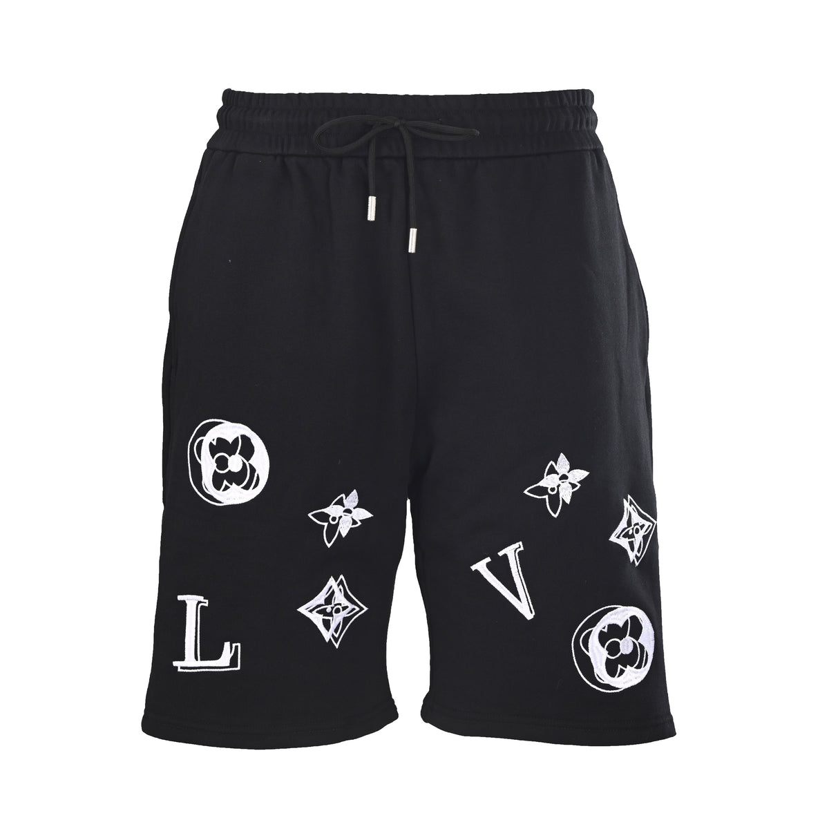 Louis Vuitton Double-Image Monogram Shorts | Embroidered Designer Streetwear