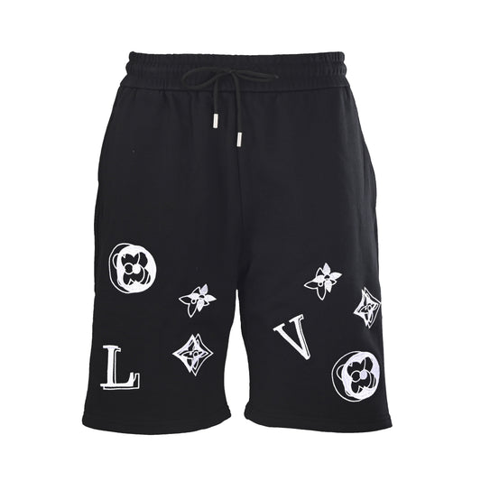 Louis Vuitton Double-Image Monogram Shorts | Embroidered Designer Streetwear
