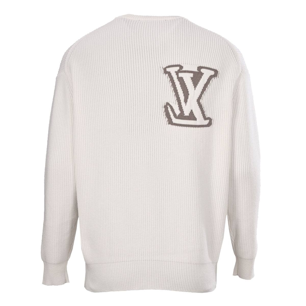 Louis Vuitton Classic Logo Crewneck Knit Sweater | Luxury Designer Pullover for Smart Casual & Everyday Layering