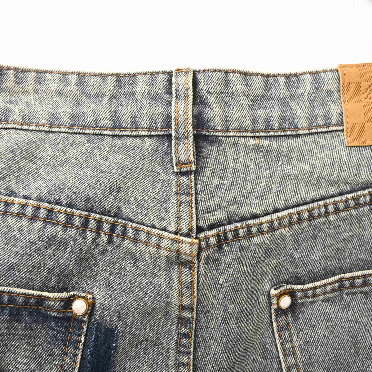 Louis Vuitton Patch Detail Skate Jeans | Luxury Streetwear Denim