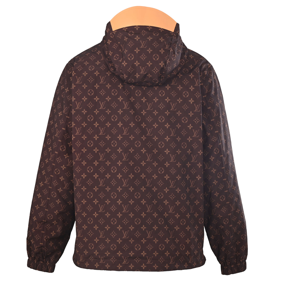 Louis Vuitton All-Over Monogram Hooded Windbreaker with Leather Trim | Technical Designer Jacket & Urban Streetwear