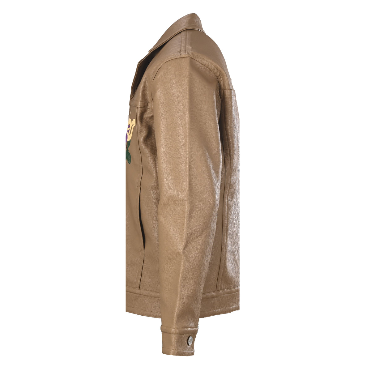 Louis Vuitton Floral Embroidered Leather Jacket | Designer Statement Outerwear with Botanical Detail for Modern Streetwear