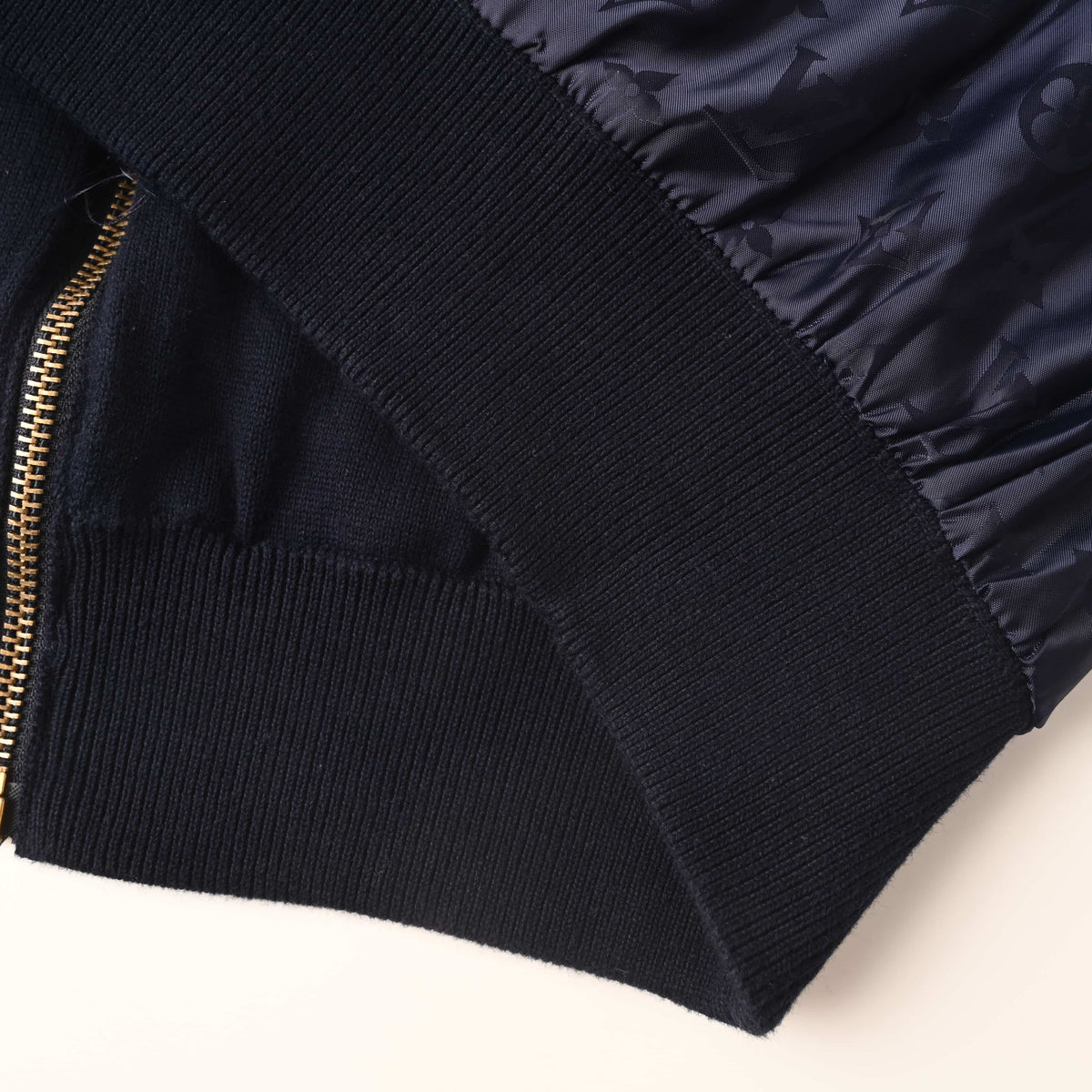 Louis Vuitton Reversible Stand-Collar Jacket | Luxury Leather Label Detail