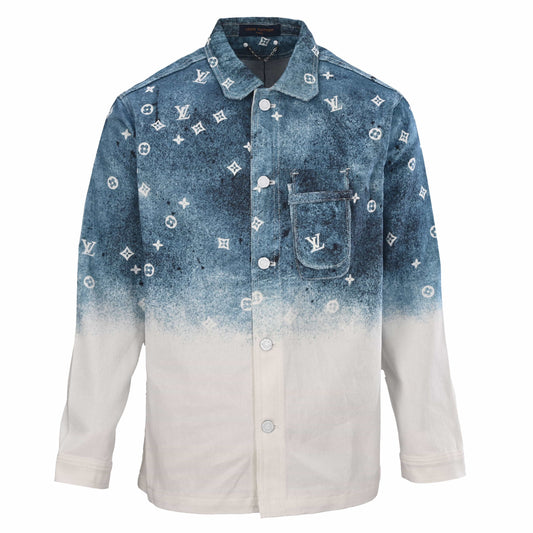 Louis Vuitton Starry Sky Monogram Denim Overshirt | Designer Shirt Jacket for Urban Streetwear