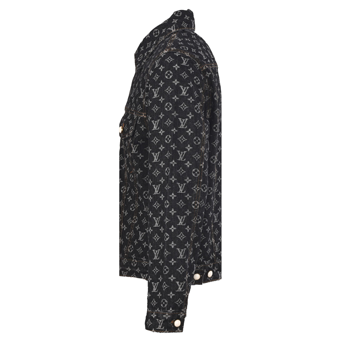 Louis Vuitton All-Over Monogram Denim Jacket | Statement Designer Jean Jacket for Urban Streetwear