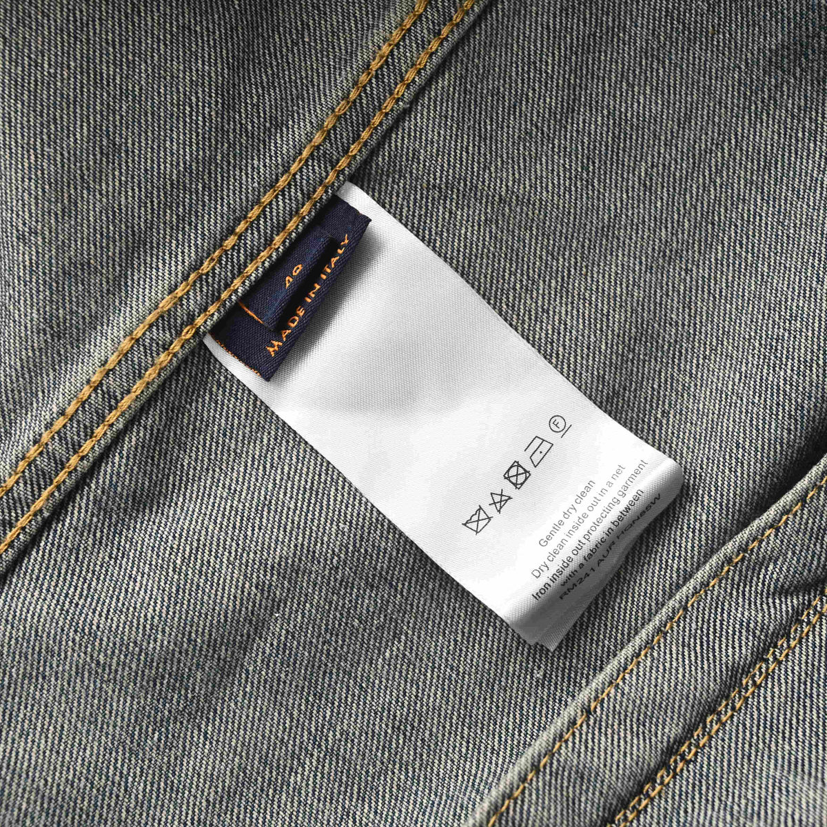 Louis Vuitton Leather-Trim Denim Jacket | Luxury Designer Jean Outerwear for Casual Layering & Statement Streetwear