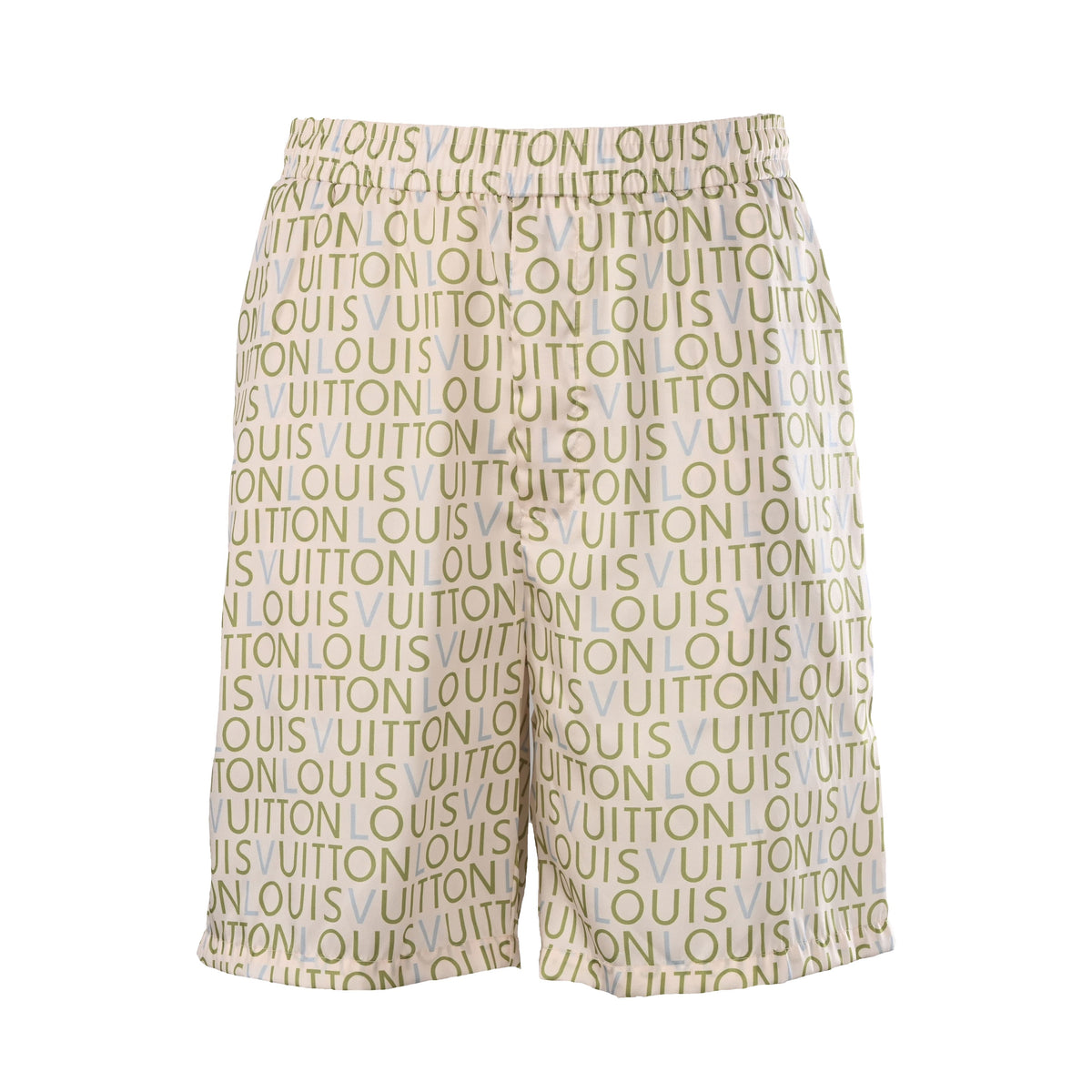 Louis Vuitton All-Over Letter Print Shorts | Luxury Resort Streetwear