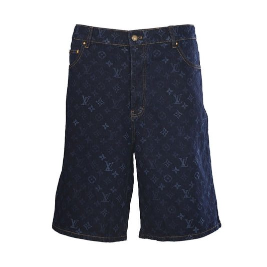 Louis Vuitton All-Over Monogram Denim Shorts | Luxury Summer Streetwear